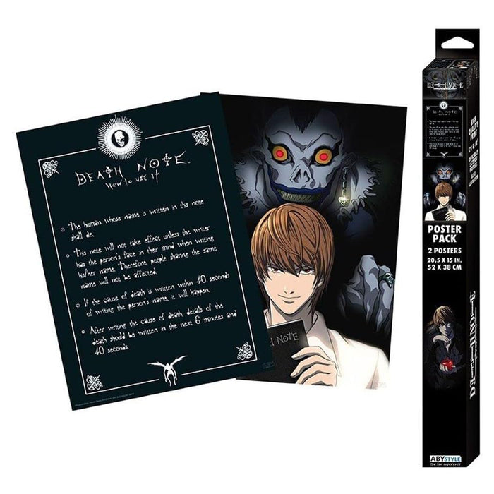 Set 2 Postere Chibi Death Note - 52x38 - Light & Death Note