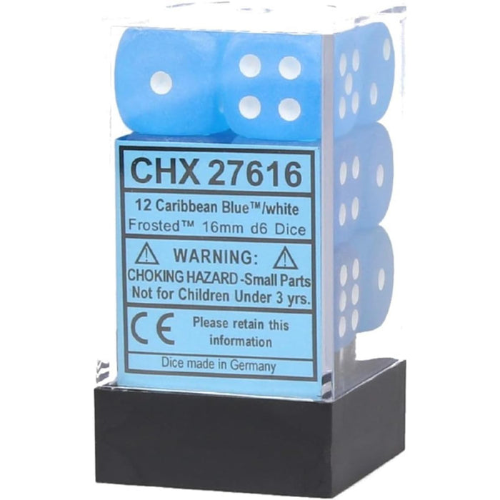 Set 12 Zaruri Chessex 16mm d6 with pips Dice Blocks