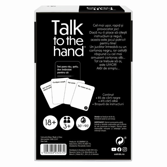 Joc de societate Talk to the Hand, limba romana