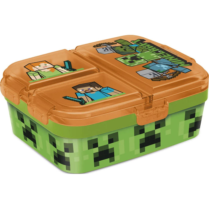 Cutie alimentara sandwich Minecraft, 18 x 15 x 6,5 cm, verde