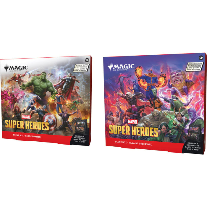 Precomanda Magic the Gathering - Marvel Super Heroes Scene Box Display (2 Boxes)