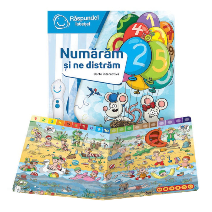 Pachet Raspundel Istetel, creion si carte Numaram si ne distram