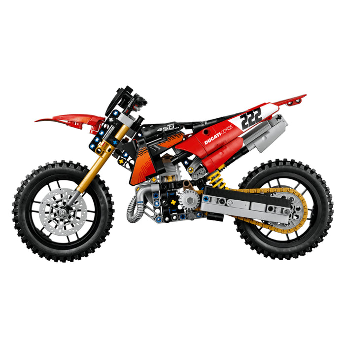 Lego Technic - Motocicleta Ducati Desmo450 MX, versiunea de uzina (42238)