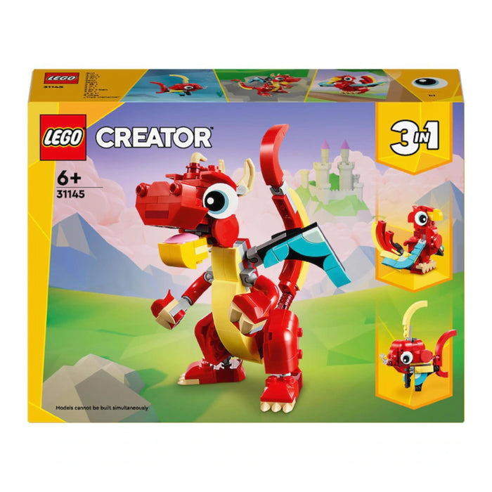 Lego Creator 3in1 Dragon Rosu 31145