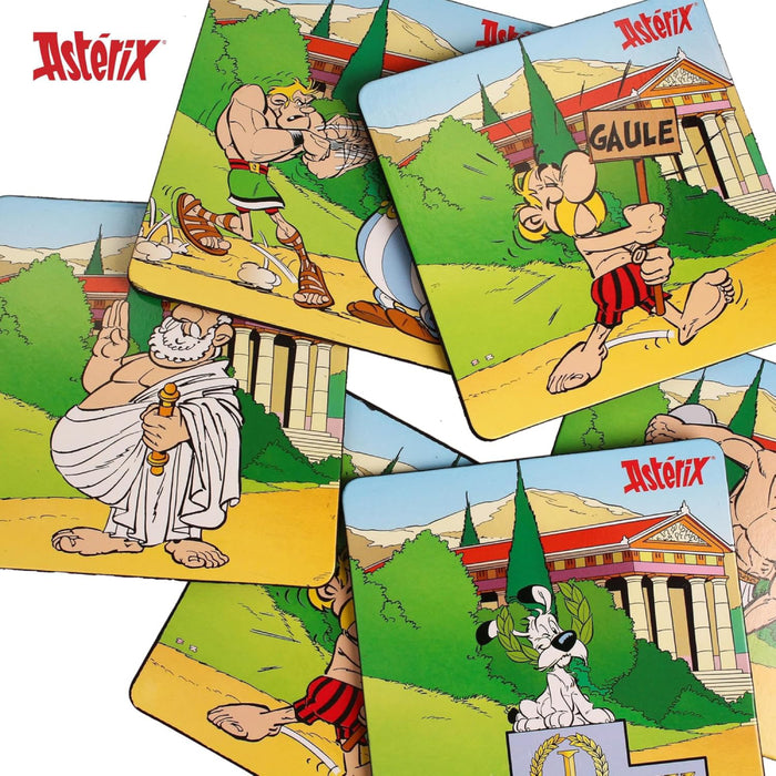 Set 6 Suporturi Pahare Asterix Olympic Games