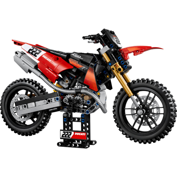 Lego Technic - Motocicleta Ducati Desmo450 MX, versiunea de uzina (42238)