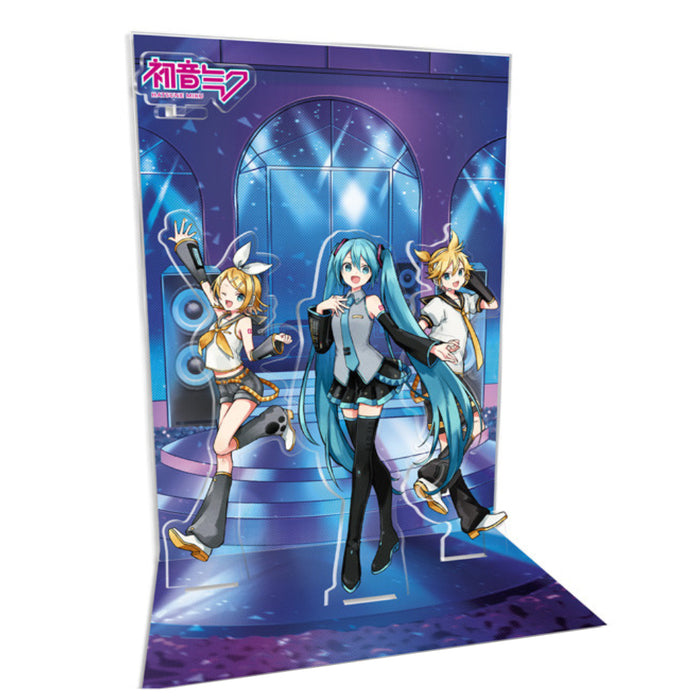 Figurina Acrilica Hatsune Miku - Diorama - Miku & friends