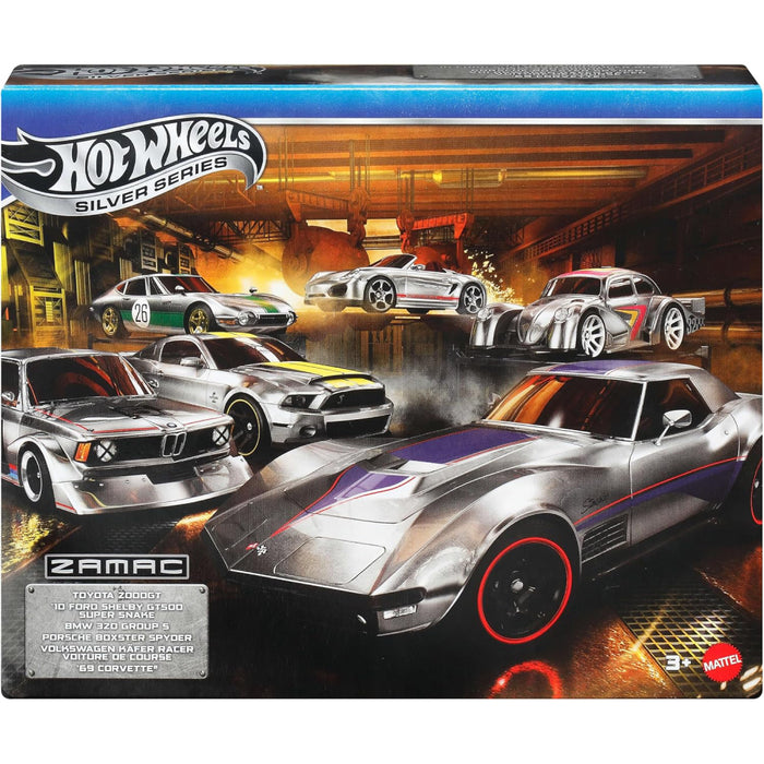 Set Masinute Hot Wheels Silver Series Die-Cast Vehicle 1/64 - ZAMAC