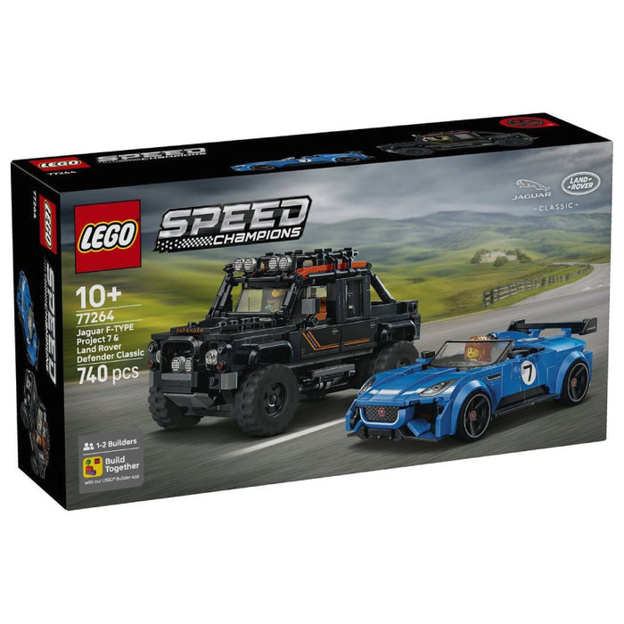 Lego Speed Champions - Jaguar Project 7 si Land Rover Defender (77264)