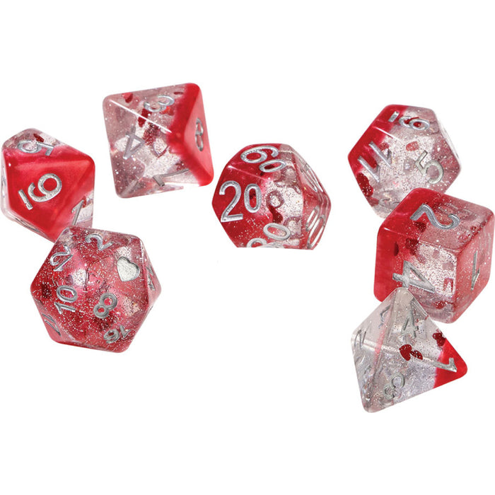 Set 7 Zaruri Sirius Dice - Hearts