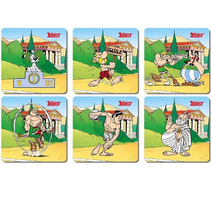 Set 6 Suporturi Pahare Asterix Olympic Games