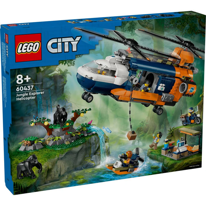 Lego City - Elicopterul unui explorator al junglei la tabara de baza 60437
