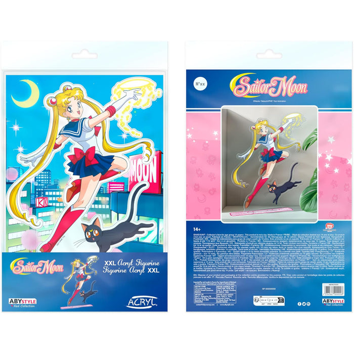 Figurina Acrilica XXL Sailor Moon - Sailor Moon & Luna