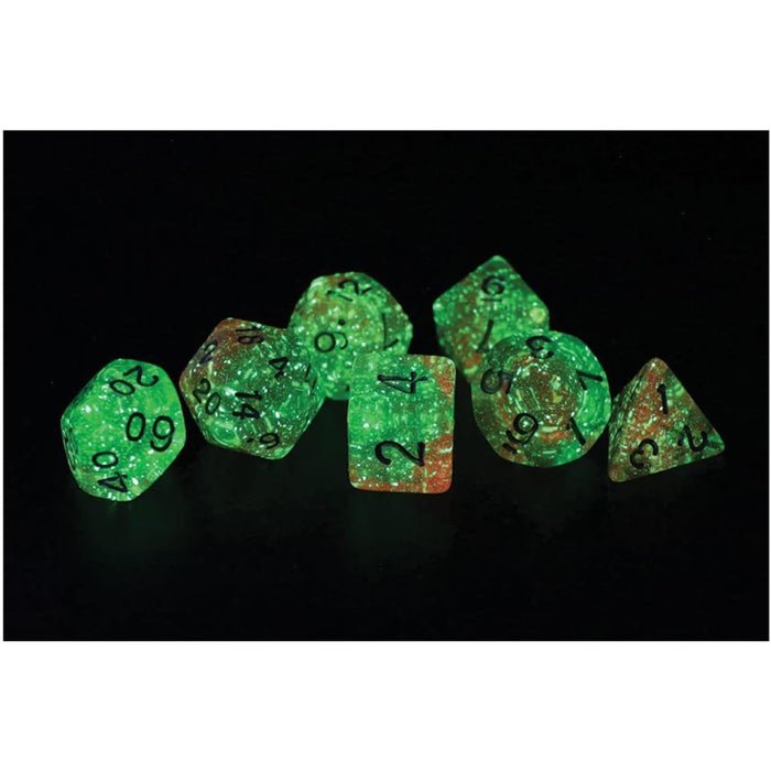 Set 7 Zaruri Sirius Dice - Lotus Glowworm