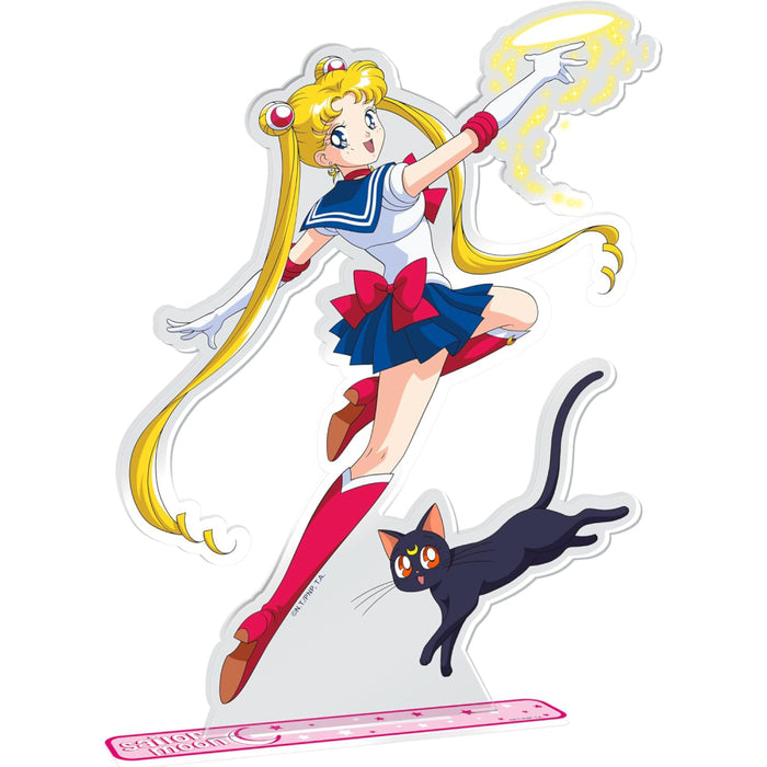 Figurina Acrilica XXL Sailor Moon - Sailor Moon & Luna