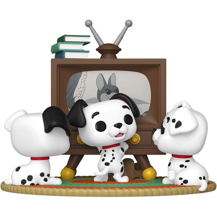 Figurina Funko POP Moment 101 Dalmatians - Rolly, Patch & Lucky with TV
