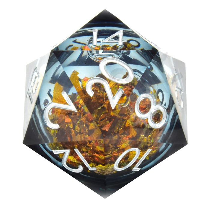 Zar CritStones Liquid Core Dice D20 - King Midas 5 cm
