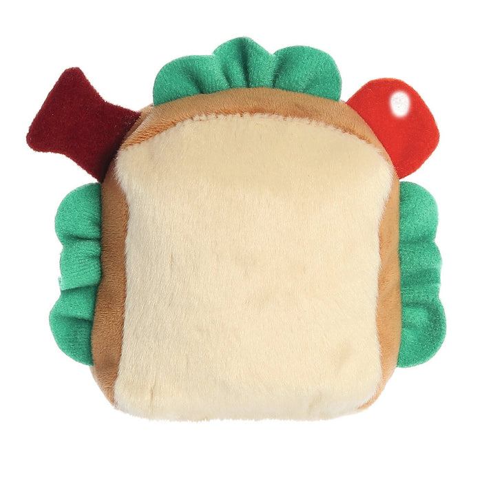 Jucarie de plus de tinut in palma Aurora Palm Pals - Sandwich, 13 cm