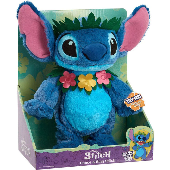 Precomanda Figurina de plus cu sunete si dans Lilo & Stitch - Stitch 38 cm
