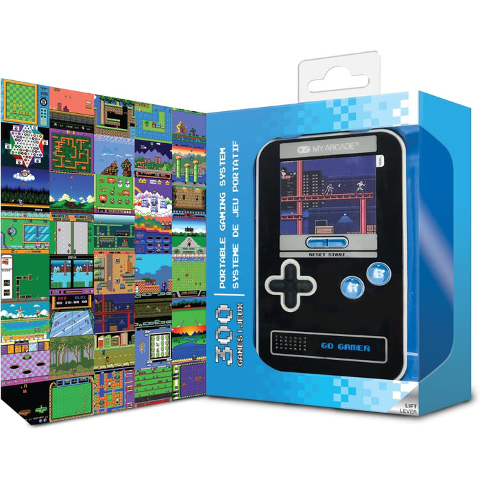 Consola portabila Go Gamer Classic (300 Games in 1) (negru, gri, albastru)