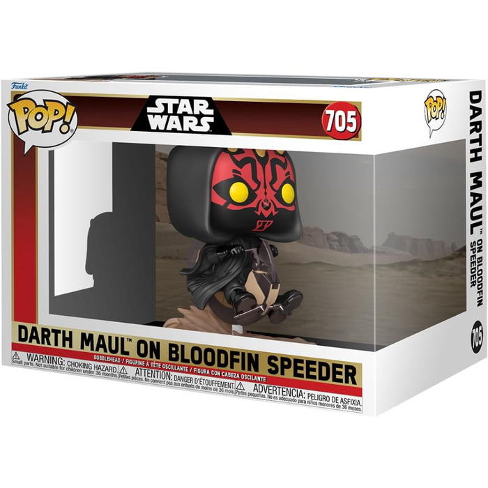 Figurina Funko POP Rides DLX Star Wars - Darth Maul on Bloodfin