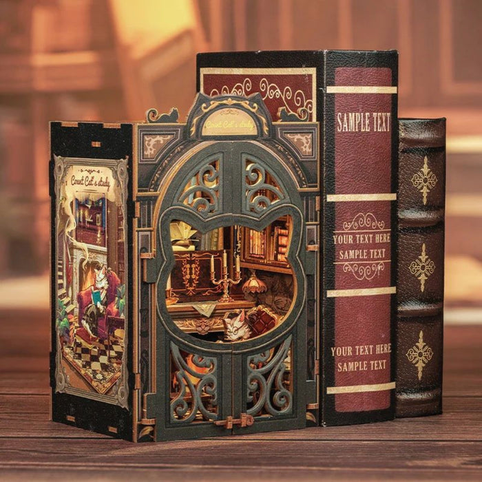 Set de Constructie CuteBee - Book Nook - Count Cat's Study