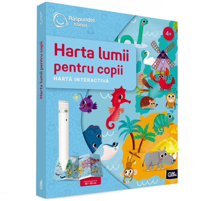 Raspundel Istetel Carte - Harta lumii pentru copii