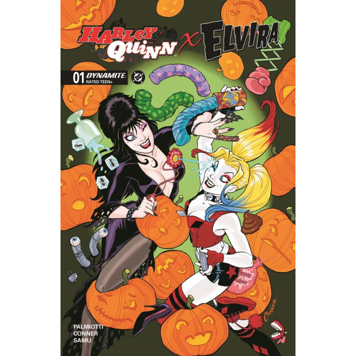 Harley Quinn x Elvira 01 Cvr A Amanda Conner