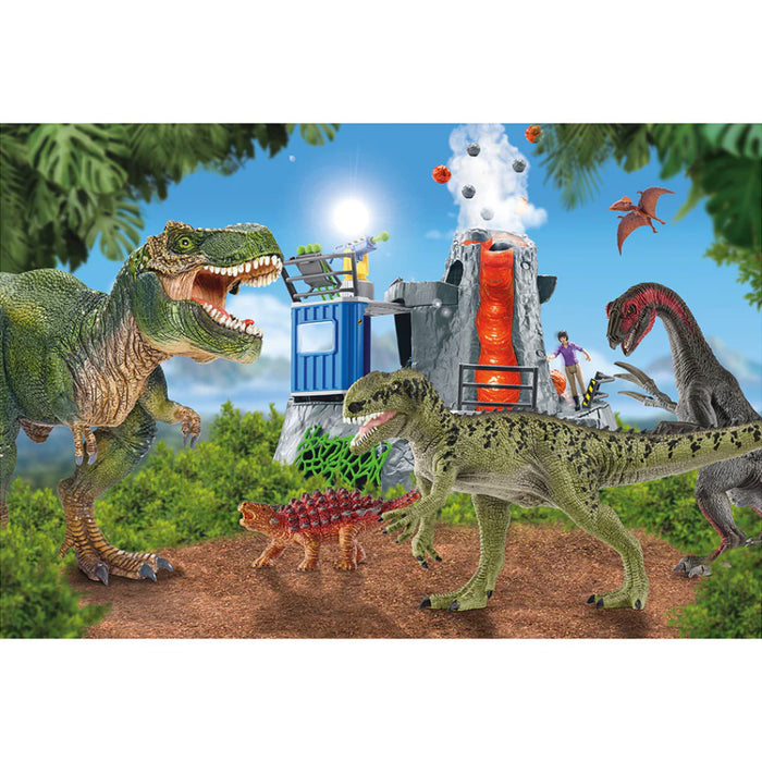 Puzzle PUZ100 Dinosaurs from Prehistoric Times - Saichania