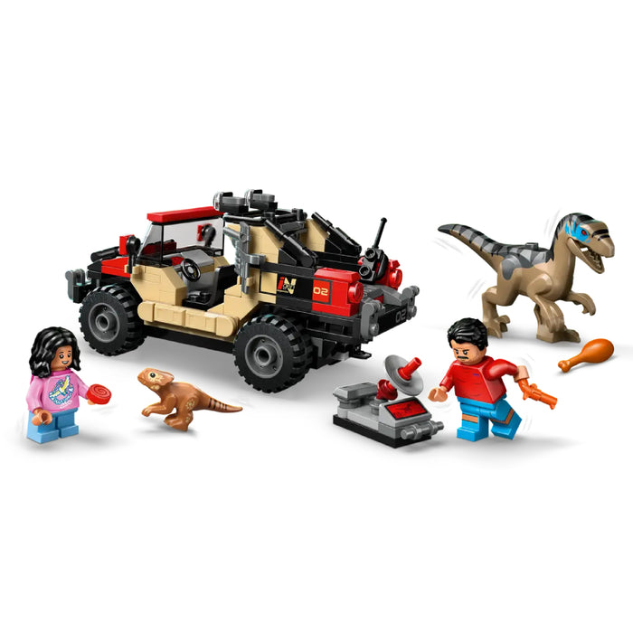 Lego Jurassic World Renasterea - Evadare off-road din calea unui Velociraptor (76972)