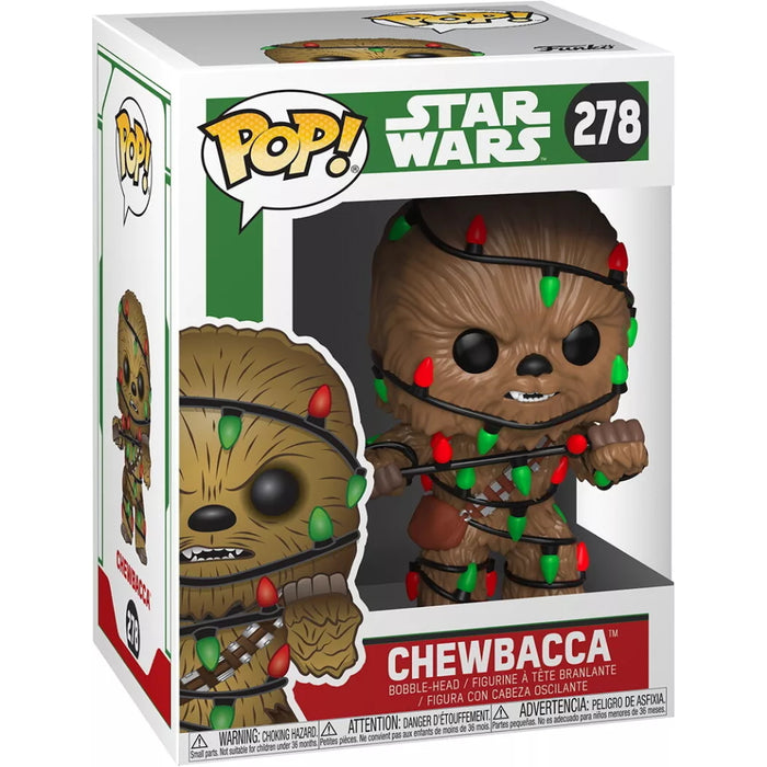 Figurina Funko Pop Marvel Holiday - Chewbacca with Lights