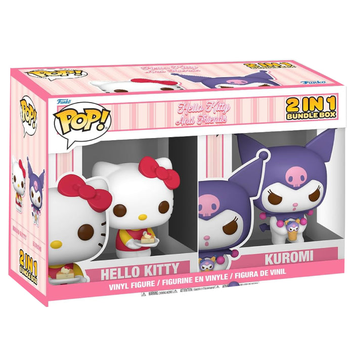 Set 2 Figurine Funko 2025 Exclusive Box - July - Hello Kitty & Kuromi