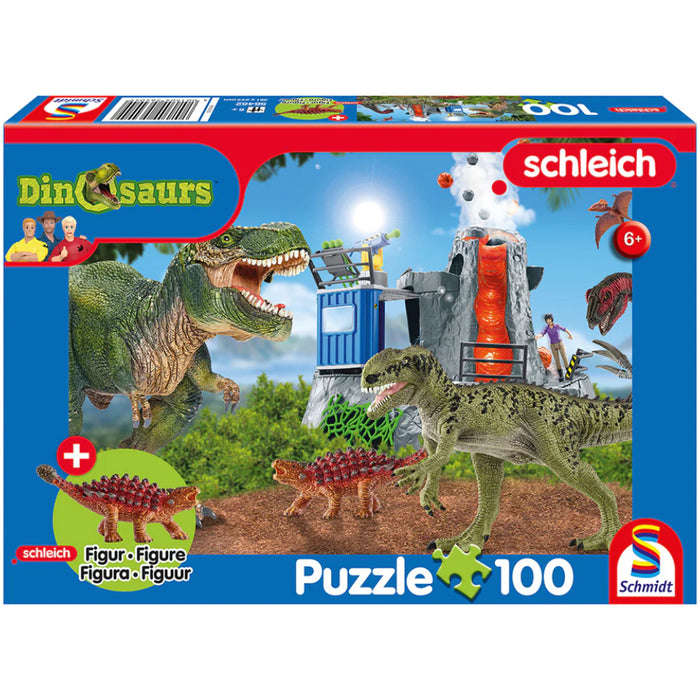 Puzzle PUZ100 Dinosaurs from Prehistoric Times - Saichania