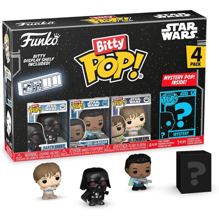 Set 4 Mini Figurine Funko Bitty POP Star Wars - Vader 2,5 cm