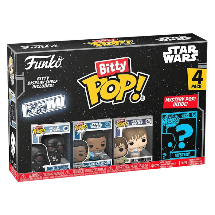 Set 4 Mini Figurine Funko Bitty POP Star Wars - Vader 2,5 cm