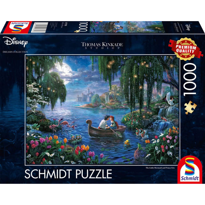 Puzzle Schmidt Thomas Kinkade - Disney - Mica sirena si printul Eric, 1000 piese