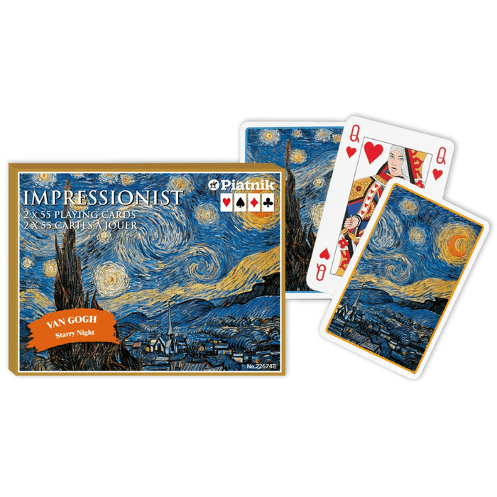 Set Carti de Joc de Lux 2 x 55, Van Gogh Starry Night