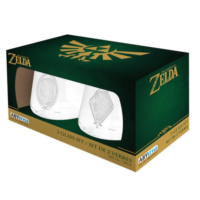 Set 2 Pahare The Legend of Zelda - Zelda & Link