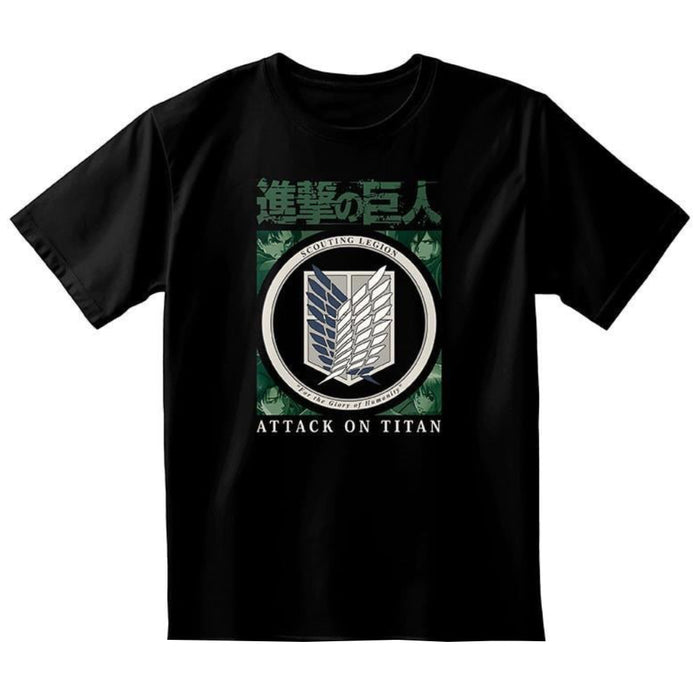 Tricou Attack on Titan - Unisex Black - Scout Legion