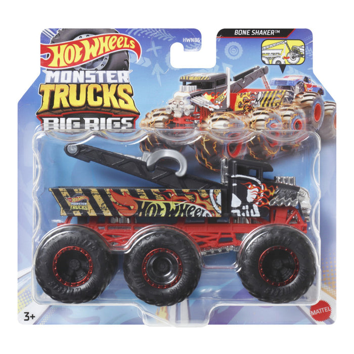Figurina Hot Wheels Monster Truck Big Rigs Masinuta Metalica cu 6 Roti Scara 1:64