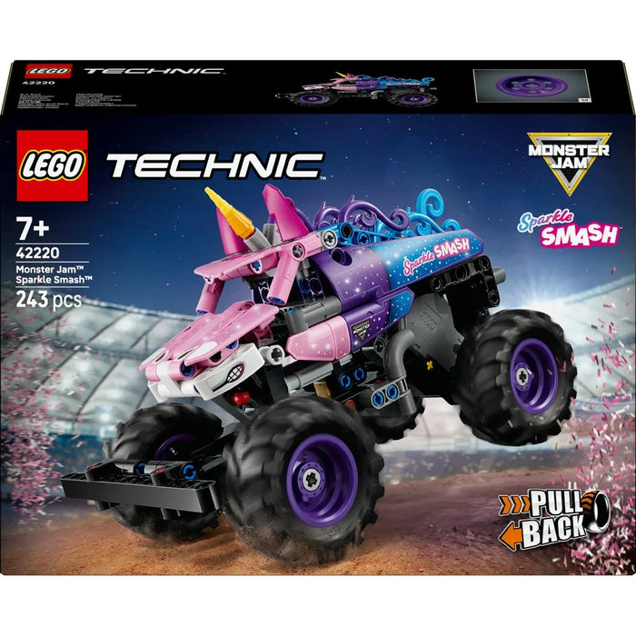 Lego Technic - Monster Jam Sparkle Smash cu motor cu arc 42220