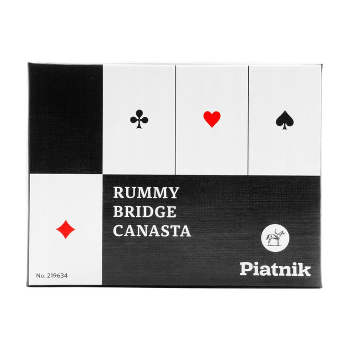 Set Carti de Joc Rummy, Bridge, Canasta, 2 pachete