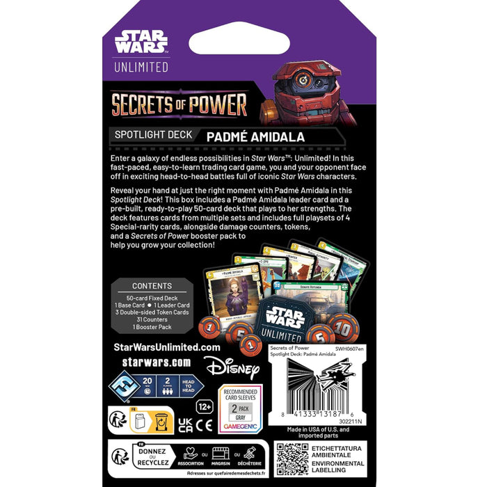 Star Wars Unlimited - Secrets of Power Spotlight Deck - Padme Amidala