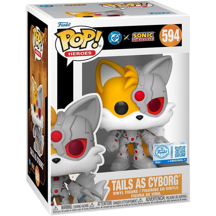 Figurina Funko POP! Heroes DC x Sonic the Hedgehog - Tails as Cyborg