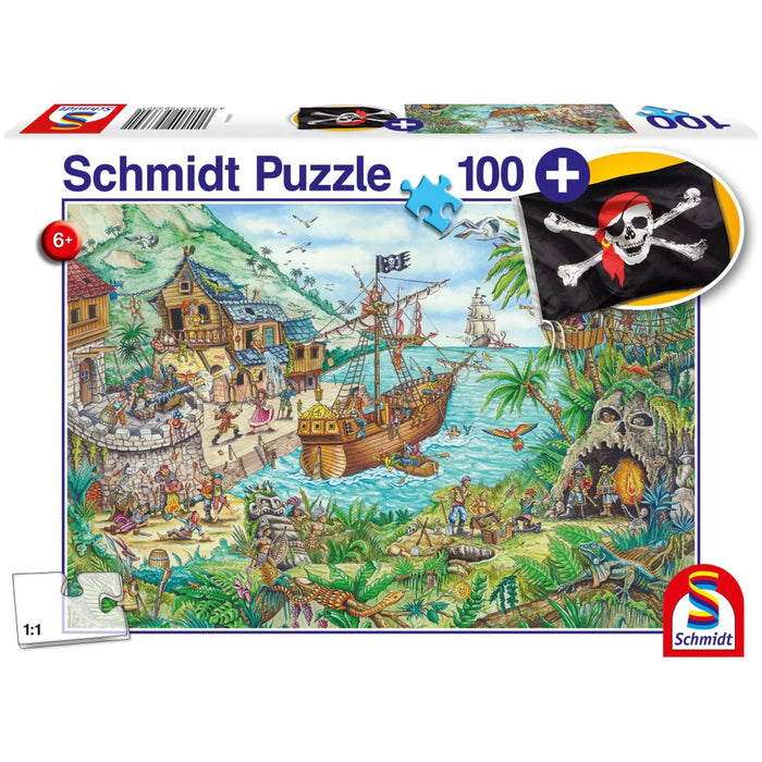 Puzzle PUZ100 Pirate Cove + Steag Pirat