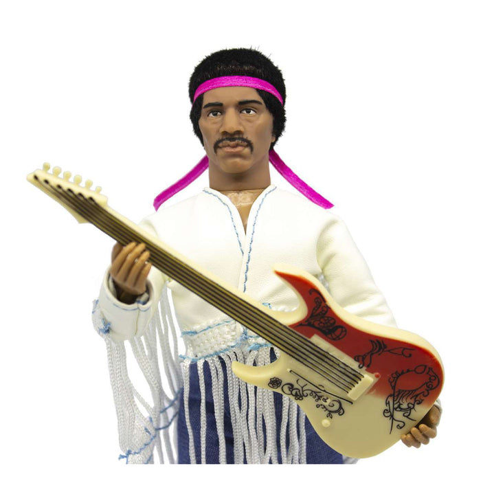 Figurina Articulata Jimi Hendrix - Woodstock Flocked 20 cm