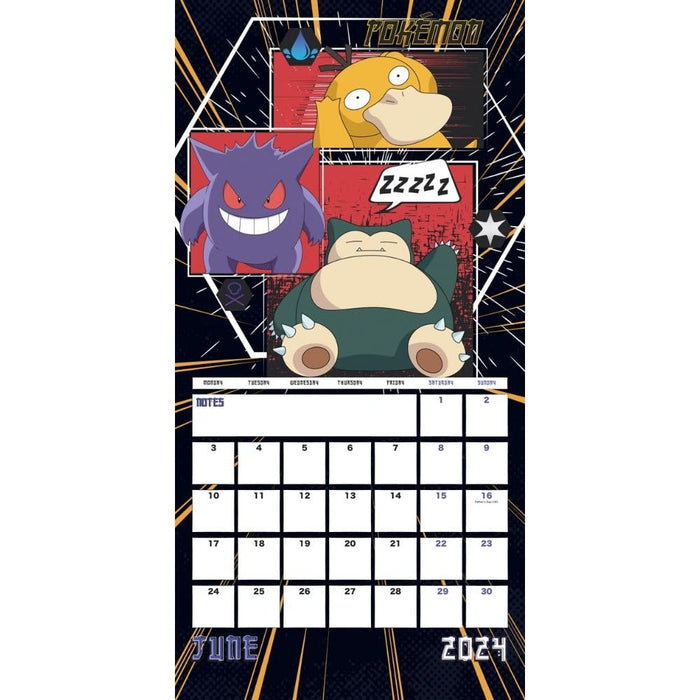 Calendar Square 2024 30x30 Pokemon