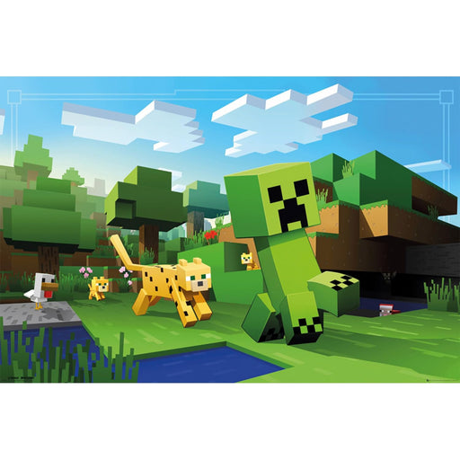 Poster Maxi Minecraft - 91.5x61 - Ocelot Chase - Red Goblin