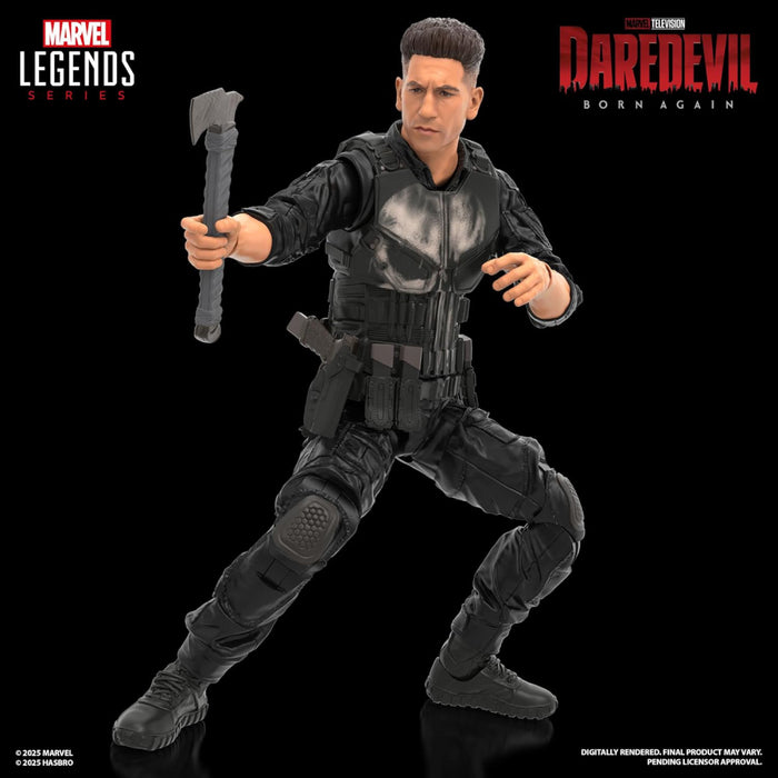 Figurina Articulata Daredevil Born Again Marvel Legends - Punisher 15 cm
