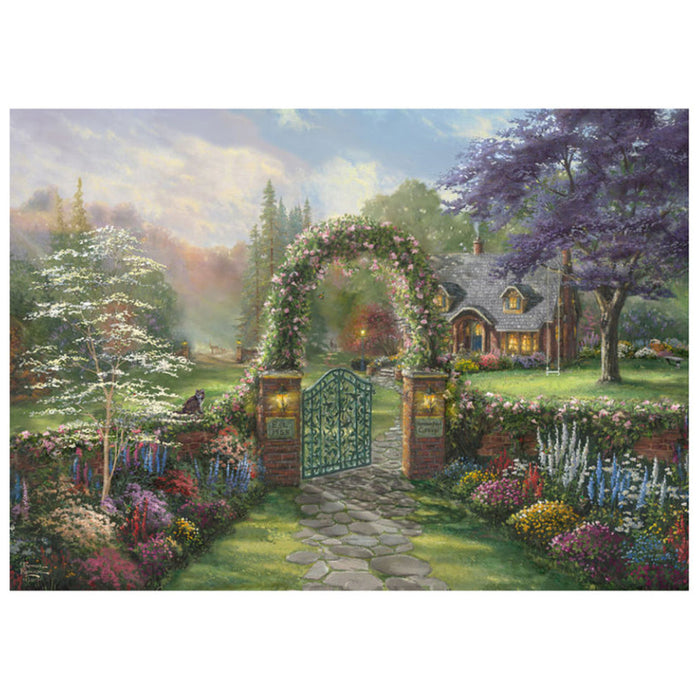 Puzzle Thomas Kinkade - Hummingbird Cottage, 1000 piese